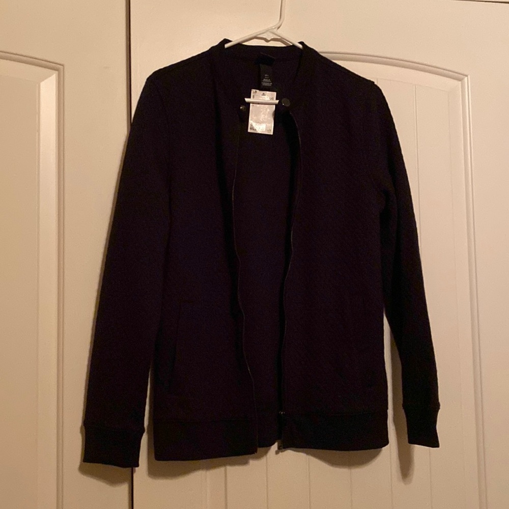New H&M lightweight jacket black, medium